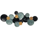 Homcom 3D Wandbild Metallbild für Esszimmer 121 x 53 cm