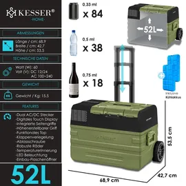 Kesser Kompressor Kühlbox 52 l
