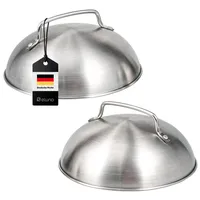 ELUNO Burgerhaube Edelstahl, Metall, 17.5x8.5x17.5 cm, Grills & Outdoor-Küchen,