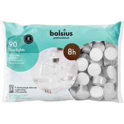 Bolsius Teelichter weiß 8 Std. Brenndauer