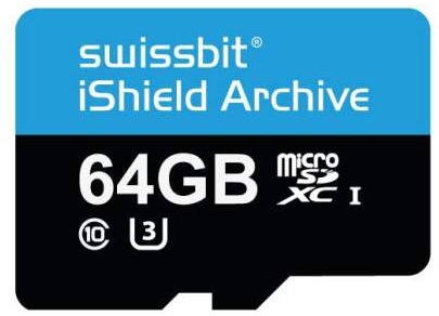 Swissbit iShield Archive PS-66u 64GB MicroSD Karte verschlüsselt
