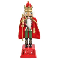 15-zoll-kalender-nussknacker-soldat Aus Holz, Weihnachtsdekoration Für Den Innenbereich
