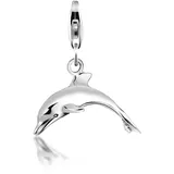 Nenalina Charm Delfin Tier Anhänger 925 Silber silber, | Gr.: onesize