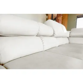 KAWOLA Sofa NELSON hellgrau Recamiere rechts