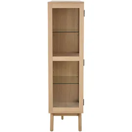 Actona Vitrine Marte 140 x 40 x 148 cm Weiß