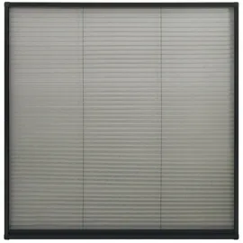 vidaXL Insektenschutz-Plissee für Fenster 120 x 120 cm Anthrazit
