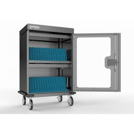 Manhattan Charging Cabinet/Cart via USB-C x32 Devices, Trolley, Power Delivery 1...