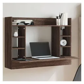 vidaXL Wand-Schreibtisch Braun Eichen-Optik 105x48x75 cm Holzwerkstoff