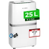 Klamer Luftentfeuchter elektrisch 25L, 195m3 Luftumwälzung pro Stunde, 420W starker Raumentfeuchter, Entfeuchter mit bis zu 5,5 Liter Fassungsvermögen