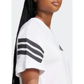 adidas T-Shirt ADIDAS SPORTSWEAR "FUTURE ICONS 3-STREIFEN", Damen, Gr. XL, weiß, Obermaterial: 100% Baumwolle, normal, Rundhals, Shirts T-Shirt