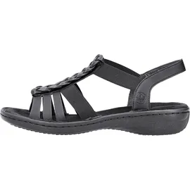Rieker Keilsandaletten Damen Schwarz 39