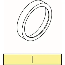Ideal Standard Dekorringe A860865AA m. Symbol kalt/warm, Chrom