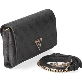 GUESS Noelle Xbody Flap Organizer Coal Logo