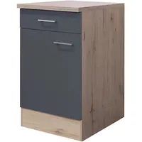 Flex-Well Unterschrank Morena 50 x 85 x 60 cm Grau