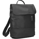 Zwei Cityrucksack Jana JR13 Nubuk-Black Schwarz