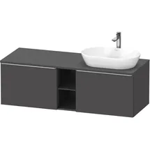 Duravit D-Neo Konsolenwaschtischunterbau wandhängend Graphit Matt 1400x550x459 mm - DE4950R70490000 DE4950R70490000