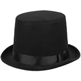 Ciao Boland - Byron, Zylinder, Filz, elegant, 20er Jahre, Gatsby, Karneval, Halloween, Fasching, Mottoparty, Verkleidung, Theater, Schwarz