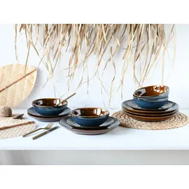 CreaTable Mallorca Tafelservice 12-tlg. blau
