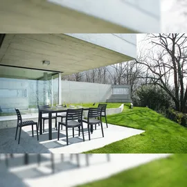 CLP Ares Gartenstuhl 48 x 58 x 82 cm dunkelgrau