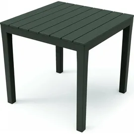 PROGARDEN Bali Gartentisch 78 x 78 x 72 cm Schwarz