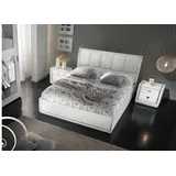 JVmoebel Schlafzimmer-Set Italienisches Schlafzimmermöbel Set in Weiß aus hochwertigem Holz, Made in Italy weiß