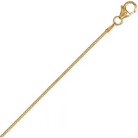 Goldkette ONE ELEMENT "Halskette Tonda rund Reif aus 333 Gelbgold Ø 1 mm" Gr. 50, gold, Halsketten, Damen, 50, Gelbgold 333 Gold, Gelbgold 333, Gold, Goldkette