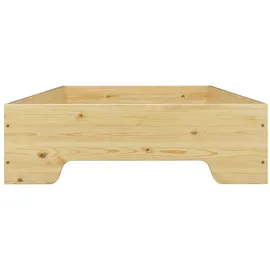 Erst-Holz Robustes Bettgestell 80 x 190 cm braun