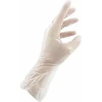 3A, Schutzhandschuhe, Wibu+ Vinyl-Handschuhe, 100 Stück, Größe S, klar (S)
