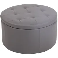 CLP Sitzhocker Evora Kunstleder 0 x 0 x 0 cm Grau