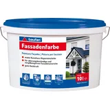 Baufan Fassadenfarbe STANDARD 10 l Weiß Dispersionsfarbe mit guter Deckkraft