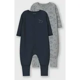 NAME IT Nbmnightsuit 2P Zip Ff Grey Dino Noos