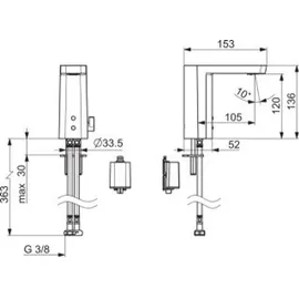 Hansa HANSASTELA Sensor-Armatur Chrom
