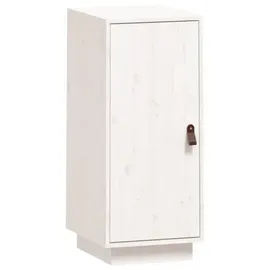 vidaXL Sideboard Weiß 34x40x75 cm Massivholz Kiefer
