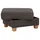 Home Affaire Polsterhocker Dalia Luxus-Microfaser 66 x 46 x 76 cm Grau