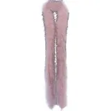 Uposao Federboa Weihnachtsboa Länge 200CM Flauschige Federstola Feder Schal Truthahnfedern für Damen Mädchen 20er Jahre Karneval Halloween Fasching Mottoparty Party Kostüm Dekoration