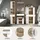 WELLTIME Badmöbel-Set "Siena, 4 teilig, bestehend aus:", weiß (eiche sonoma hell nb, weiß hochglanz mdf tz), B:186cm H:191cm T:34cm, Holzwerkstoff, MDF, Kastenmöbel-Sets, Badmöbel-Set, Hochschrank, Waschbeckenunterschrank, Badspiegel, Midischrank