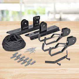 Hi Fahrradlift Fahrradgarage Metall schwarz, Tragkraft 20 kg