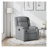 vidaXL Relaxsessel mit Liegefunktion Polyester 95 x 99 x 95 cm Hellgrau