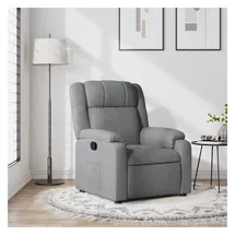 vidaXL Relaxsessel mit Liegefunktion Polyester 95 x 99 x 95 cm Hellgrau