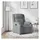 vidaXL Relaxsessel mit Liegefunktion Polyester 95 x 99 x 95 cm Hellgrau