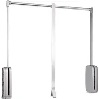 Emuca - Kleiderlift für Garderoben Sling, 830-1150mm, Weißer Kunststoff,