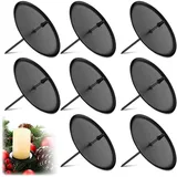 Tkxjry 8 Stück Adventskranz für Kerzenhalter,Adventskranz Kerzenhalter Metall,Adventskranz Kerzenhalter,Advent Weihnachten Kerzenteller,Adventskerzenhalter Metall,für Advent Weihnachten Tisch Deko