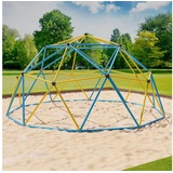 veska Klettergerüst 360x360x180cm DomeClimber Kinder Kletterkuppel Geodome 12FT - blau/gelb