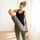 Bodhi Easy Bag Yogamattentasche aus Polyester mit Print Siddhasana Taupe 1 St