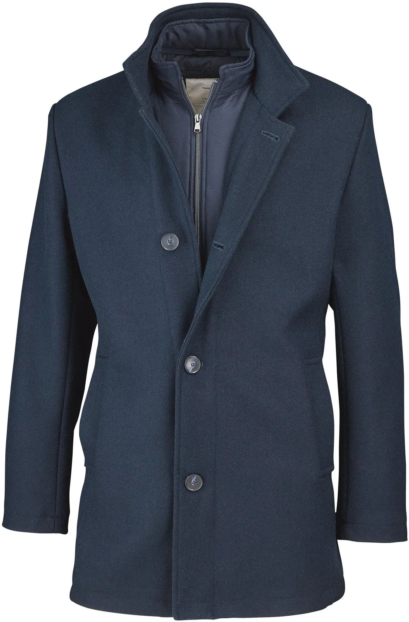 Crossfield Wollmantel, marine, 56