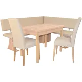 moebel-direkt-online möbel direkt online 4tlg. Eckbankgruppe Schenkelmaß 150x182 cm