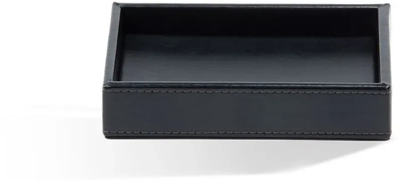 Decor Walther Brownie BR TAB S Tablett klein - Lederimitat schwarz
