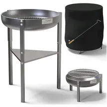 lawa living and lifestyle Feuerschale Ø 60 cm Silber