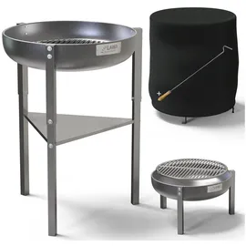lawa living and lifestyle Feuerschale Ø 60 cm Silber