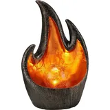 colourliving LED Solar Tischleuchte |Feuer| Solarleuchte LED Solar Gartenleuchte Solar Dekoleuchte